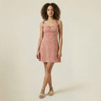 Valenomode - Women’s Tie Strap Mini Dress