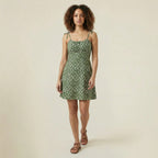 Valenomode - Women’s Tie Strap Mini Dress